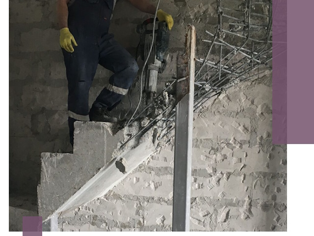 Демонтаж металлических и бетонных лестниц в Челябинске