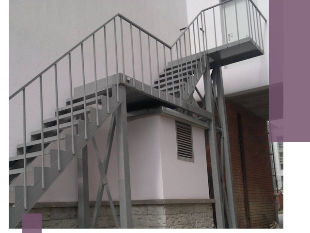 Монтаж пожарных лестниц под ключ в Челябинске с гарантией качества