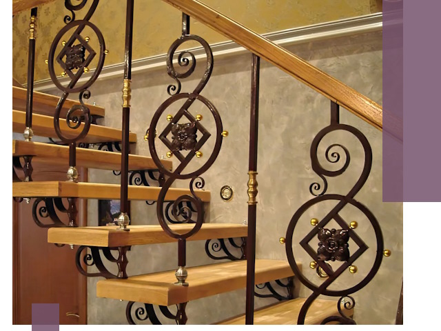 Изготовление кованых лестниц под ключ в Челябинске