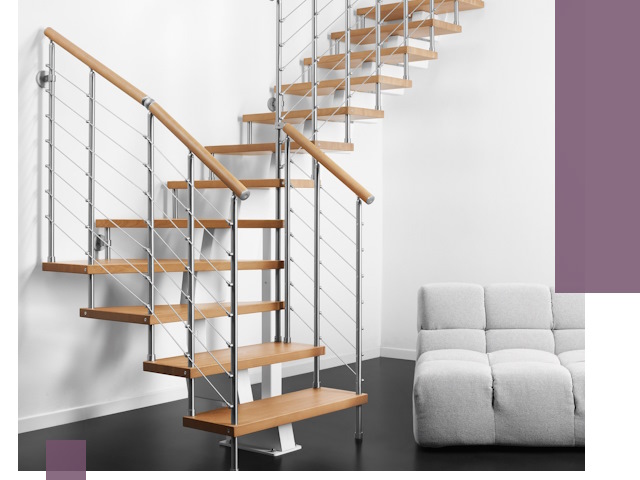 Модульные лестницы под ключ в Челябинске — монтаж и изготовление