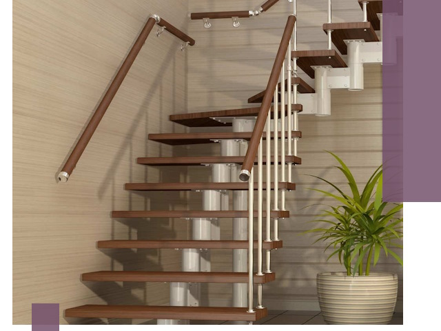 Изготовление модульных лестниц под ключ в Челябинске