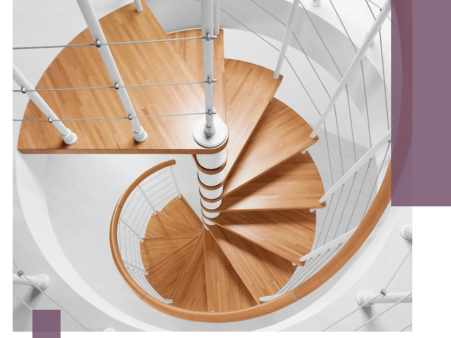 Изготовление винтовых лестниц под ключ в Челябинске