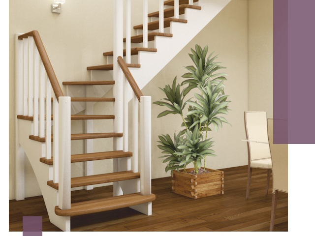 Г-образные лестницы под ключ в Челябинске — изготовление и монтаж