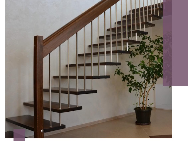 Лестницы на больцах под ключ в Челябинске – изготовление и монтаж