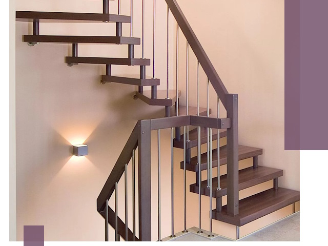 Изготовление лестниц на больцах в Челябинске под ключ