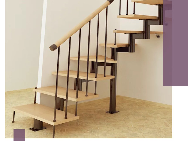 Монтаж лестниц на больцах в Челябинске — быстро и надежно