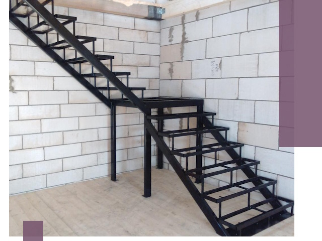 Лестницы на металлокаркасе под ключ в Челябинске — изготовление и монтаж