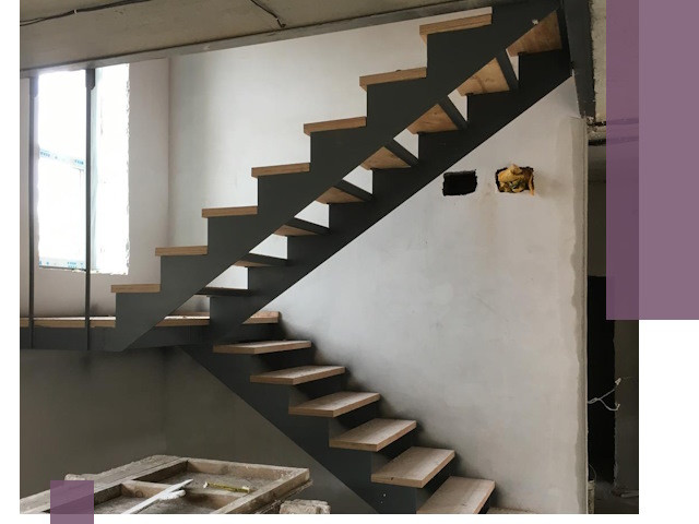 Изготовление лестниц на металлокаркасе в Челябинске от производителя