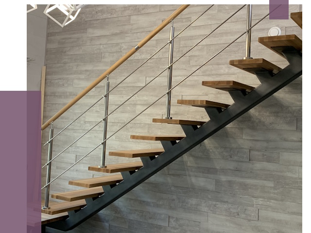 Изготовление лестниц на монокосоуре в Челябинске от 76824 руб. 