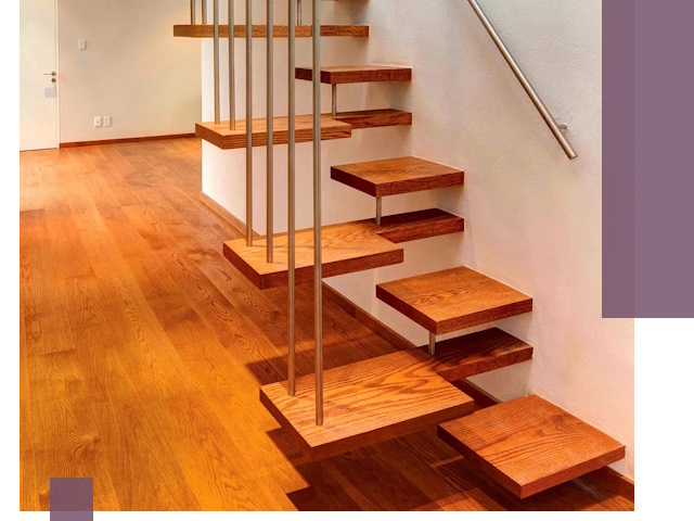 Лестницы «гусиный шаг» на заказ в Челябинске для узких пространств