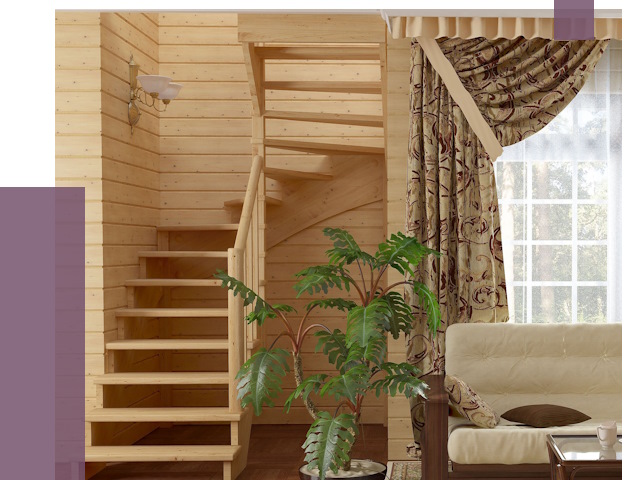 Лестницы для дачи в Челябинске от 76567 руб.  | ПРОЛЁТ-Члб