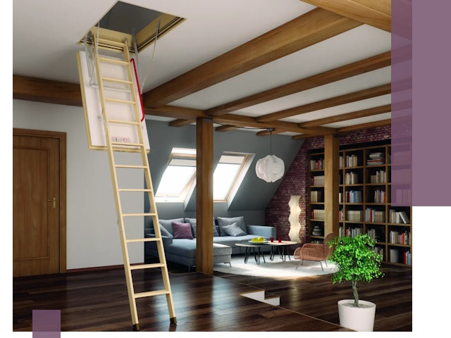 Чердачные лестницы под ключ в Челябинске: изготовление и монтаж