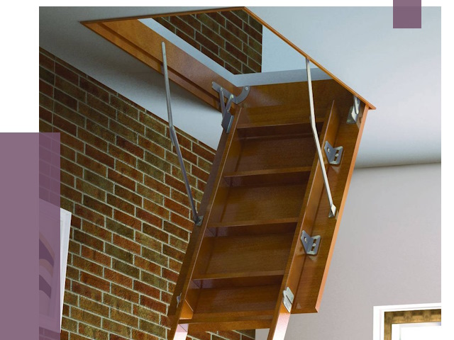 Установка чердачной лестницы в Челябинске от 7889 руб. | ПРОЛЁТ-Члб