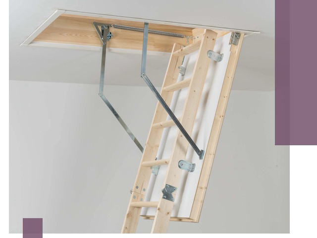 Установка чердачной лестницы под ключ в Челябинске