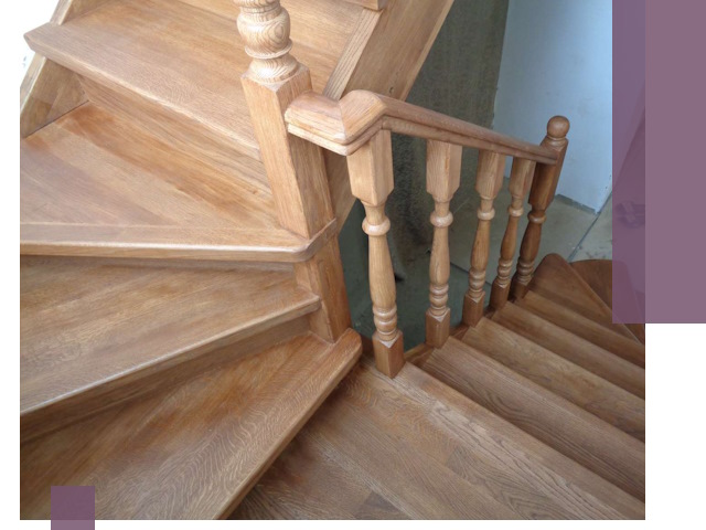 Дубовые лестницы под ключ в Челябинске: изготовление и монтаж