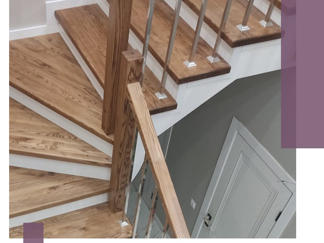 Обшивка металлических лестниц под ключ в Челябинске