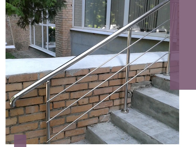 Перила из нержавеющей стали высокого качества в Челябинске