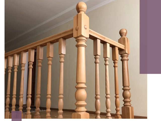 Деревянные перила на заказ в Челябинске: монтаж и изготовление