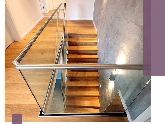 Перила для лестницы в доме — изготовление и монтаж в Челябинске