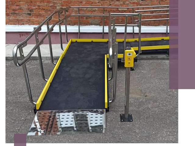 Изготовление наклонных пандусов для инвалидов в Челябинске