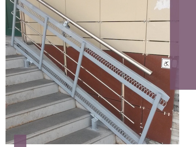 Изготовление откидных пандусов под ключ в Челябинске