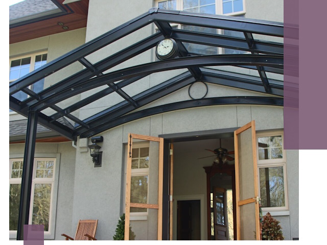 Изготовление и монтаж навесов и козырьков в Челябинске