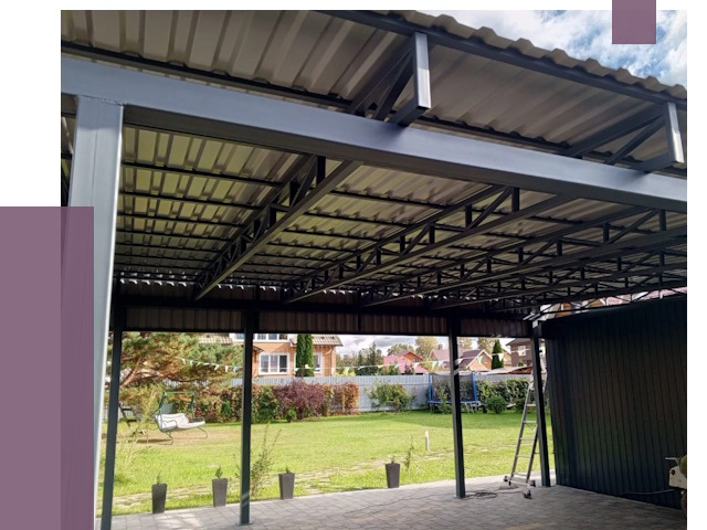 Монтаж навесов в Челябинске от 7425 руб. — установка навеса | ПРОЛЁТ-Члб