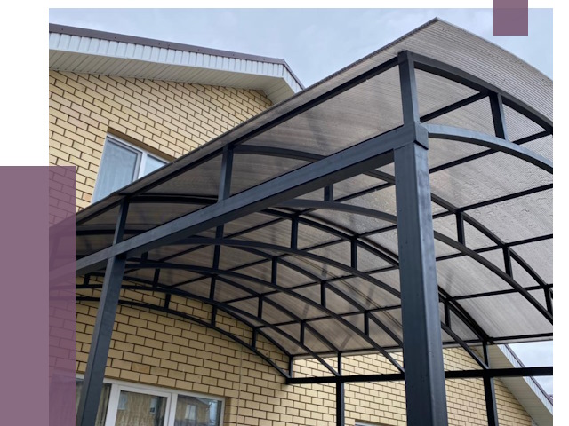 Монтаж козырьков в Челябинске от 11601 руб. | ПРОЛЁТ-Члб