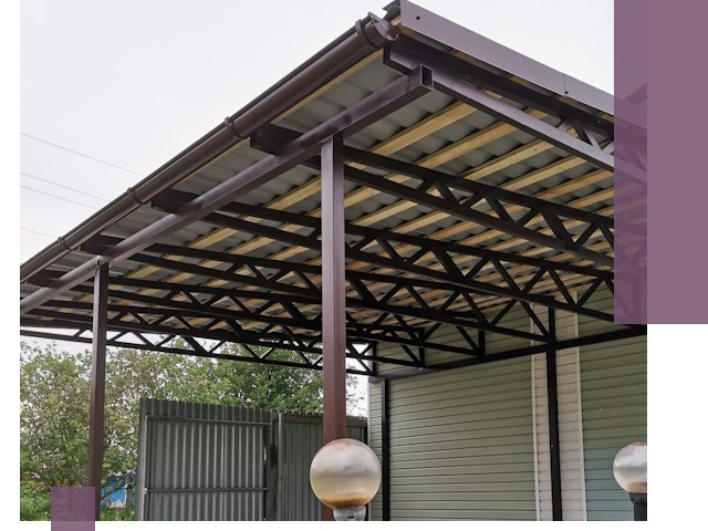 Навесы под ключ в Челябинске: изготовление, монтаж и гарантия