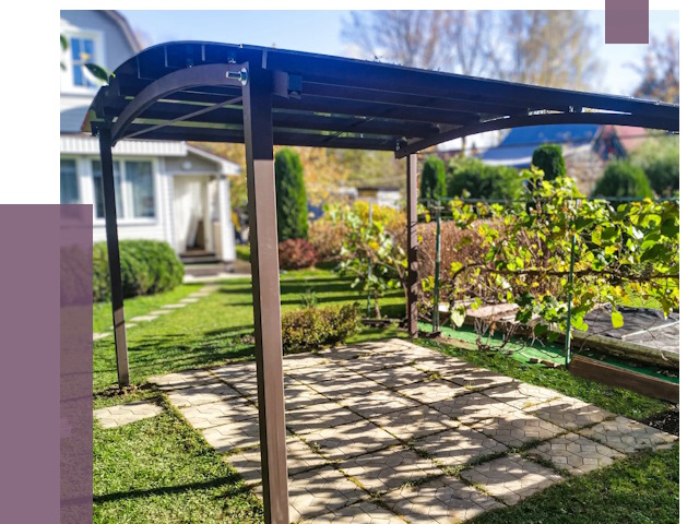 Навесы для дачи в Челябинске от 12838 руб. под ключ — ПРОЛЁТ-Члб