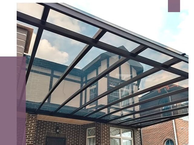 Навесы из поликарбоната в Челябинске от 8683 руб. под ключ — ПРОЛЁТ-Члб