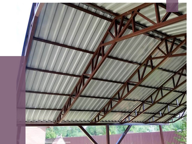 Навесы из профнастила в Челябинске от 7425 руб. | ПРОЛЁТ-Члб