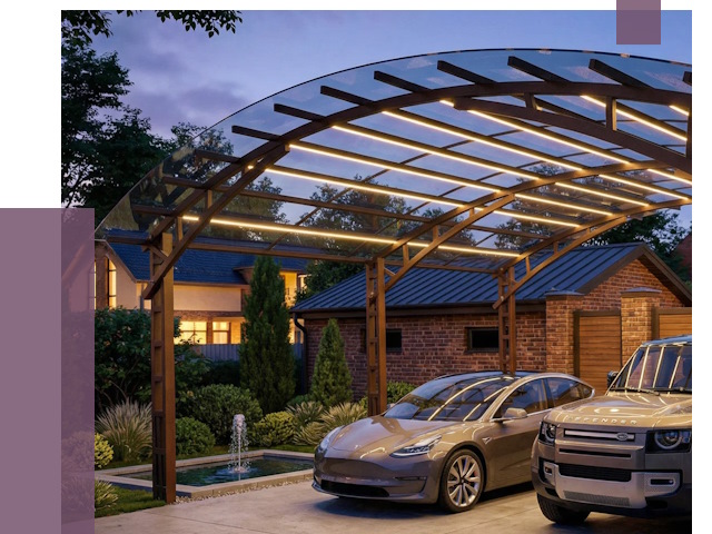 Металлические навесы в Челябинске от 12787 руб. под ключ — ПРОЛЁТ-Члб