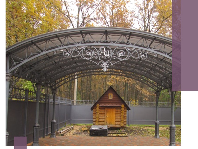 Кованые навесы премиум-класса под заказ в Челябинске