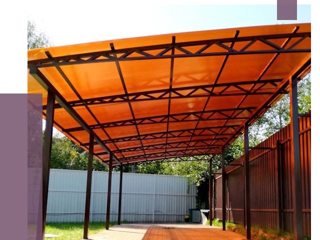 Односкатные навесы под ключ в Челябинске от 13251 руб. 