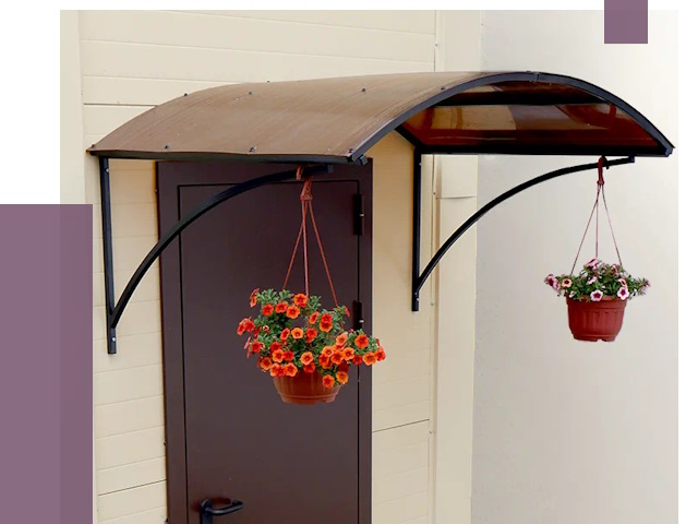 Козырьки над входом в Челябинске от 14952 руб.  | ПРОЛЁТ-Члб