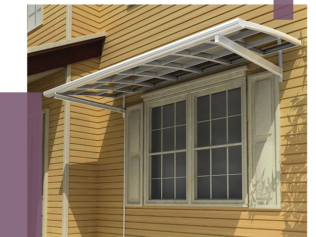 Козырьки над окнами в Челябинске от 7682 руб. — монтаж, покупки | ПРОЛЁТ-Члб