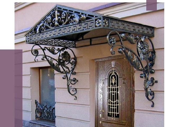Кованые козырьки в Челябинске под ключ от 12838 руб. — ПРОЛЁТ