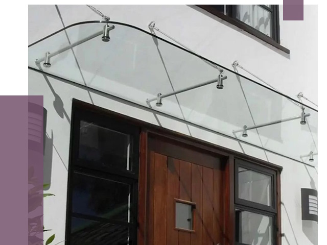 Стеклянные козырьки в Челябинске от 19077 руб. | ПРОЛЁТ-Члб