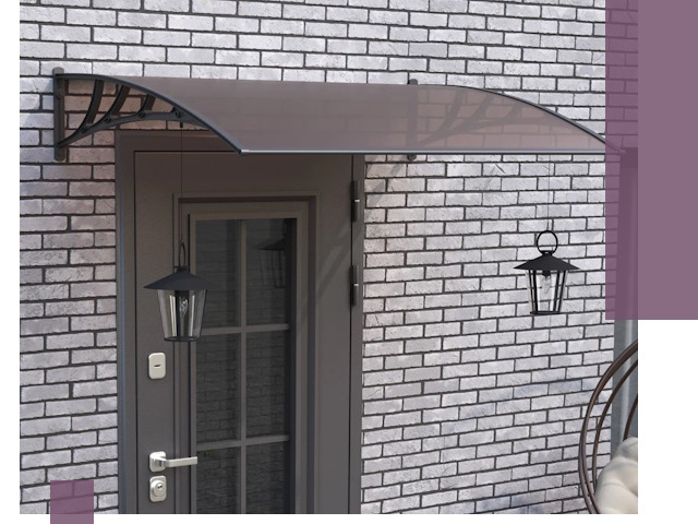 Недорогие козырьки и навесы под ключ в Челябинске