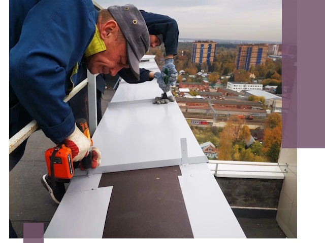 Монтаж парапетов в Челябинске — установка прочных металлических ограждений