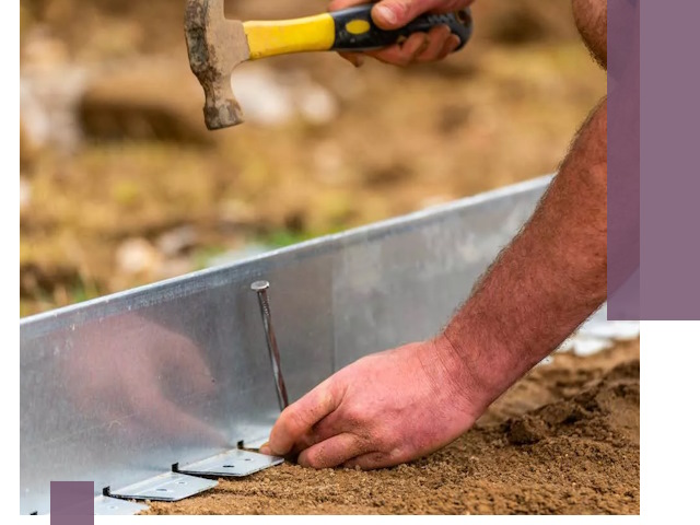Монтаж металлических бордюров в Челябинске быстро и качественно