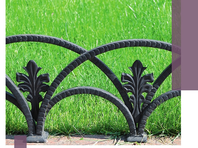 Декоративные металлические бордюры под ключ в Челябинске