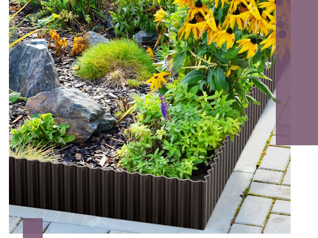 Металлические бордюры для клумб в Челябинске — производство и монтаж